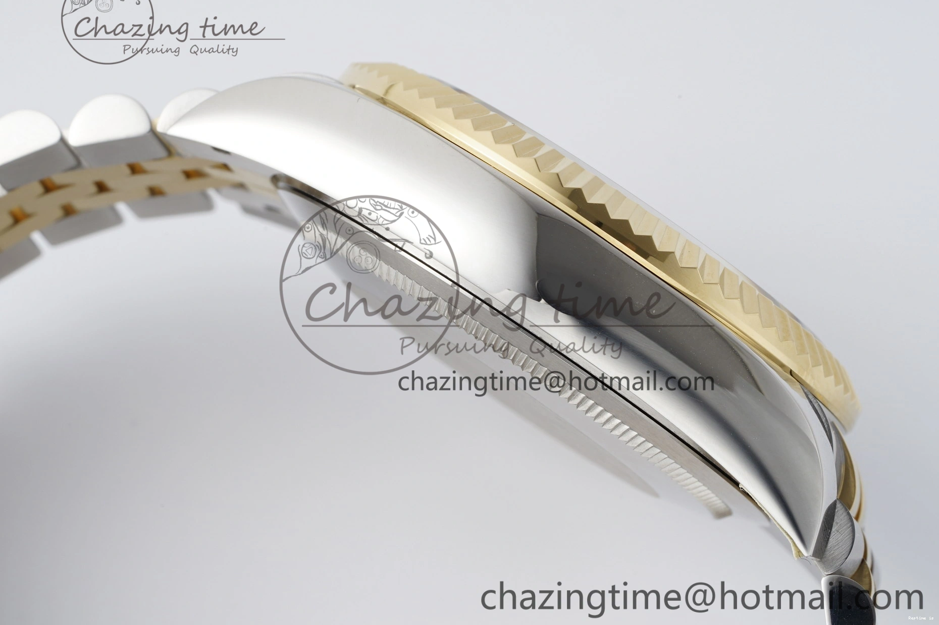 1224 Skydweller SS YG Noob Best Edition Black Dial on SS YG Jubilee Bracelet A23J Efficient 2122